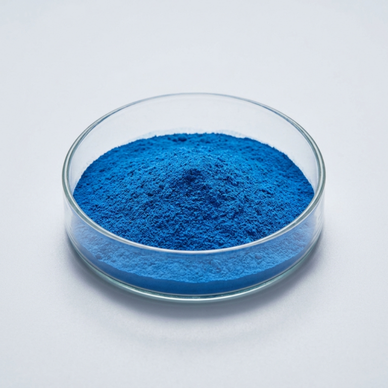 Blue ingredient powder – studio reference image