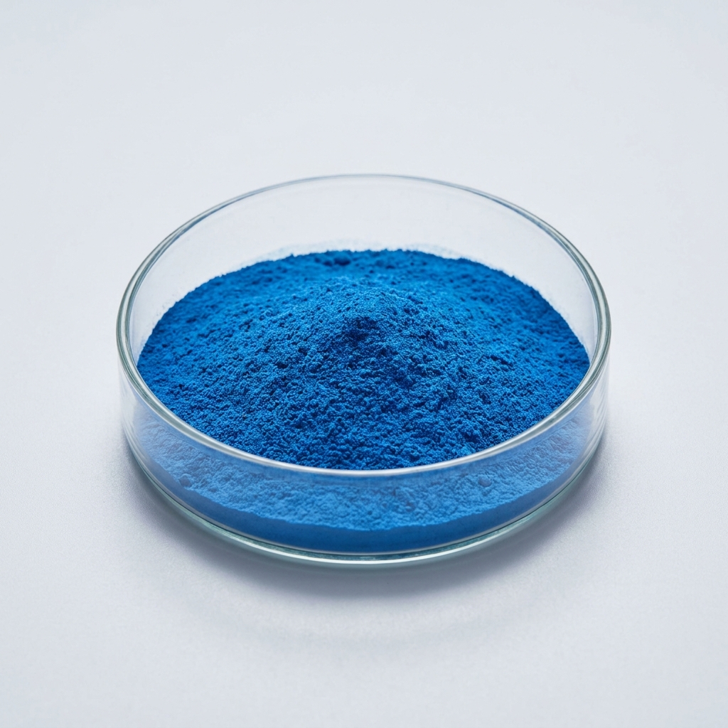 Blue ingredient powder – studio reference image